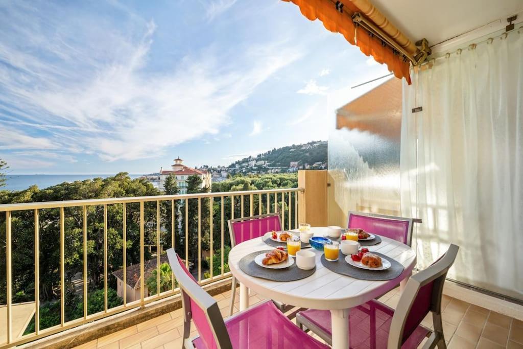 Le Fontana Rosa - Vue Mer - Terrasse - Parking Inclus Mentone Esterno foto